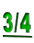 3/4
